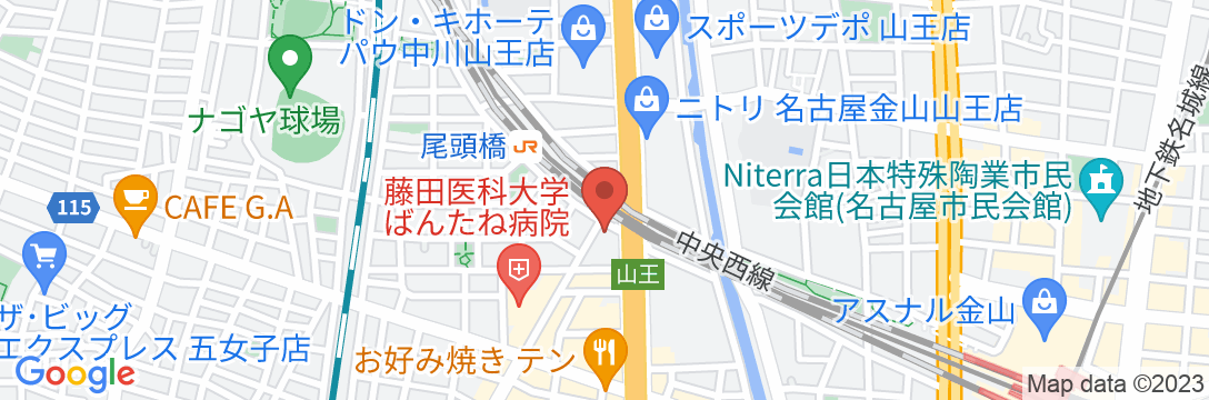 ホテルリブマックスBUDGET名古屋の地図