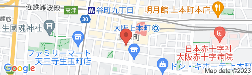 ダイワロイネットホテル大阪上本町の地図