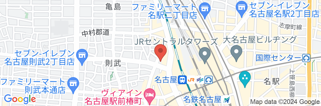 ダイワロイネットホテル名古屋新幹線口の地図