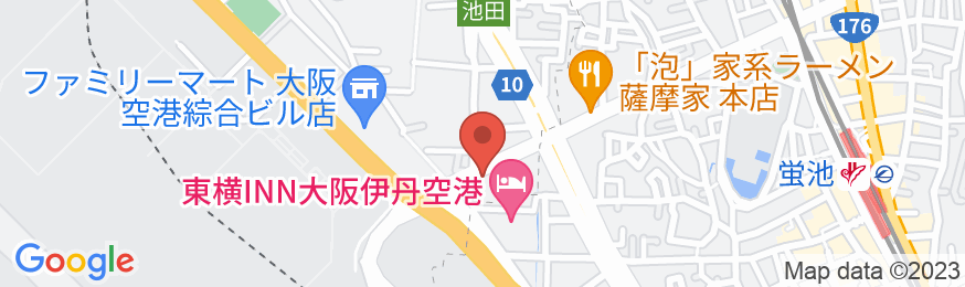 グリーンリッチホテル大阪空港前 人工温泉・二股湯の華の地図