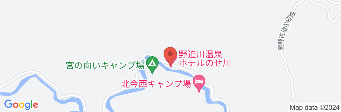 野迫川温泉 ホテルのせ川の地図