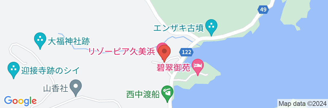 久美の浜温泉郷 リゾーピア久美浜の地図
