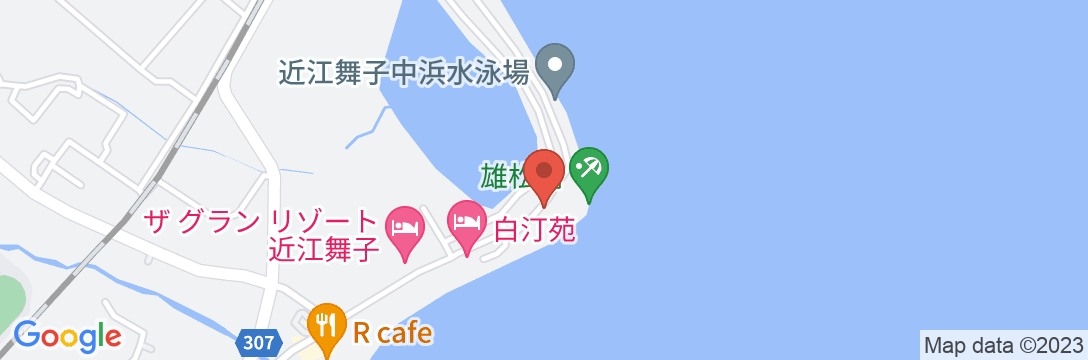 雄松館の地図