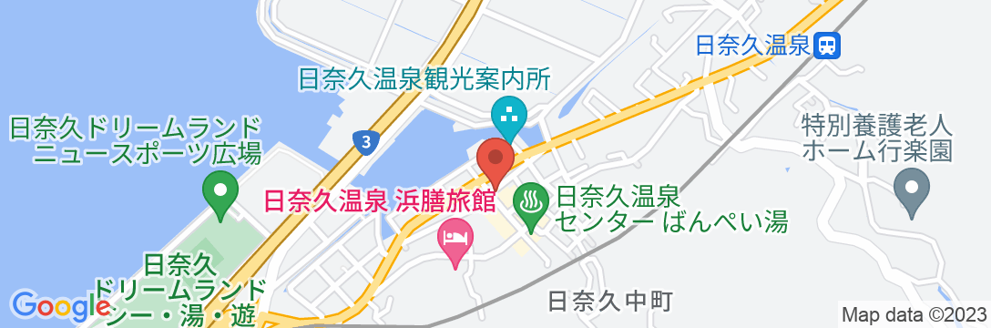 日奈久温泉 柳屋旅館の地図