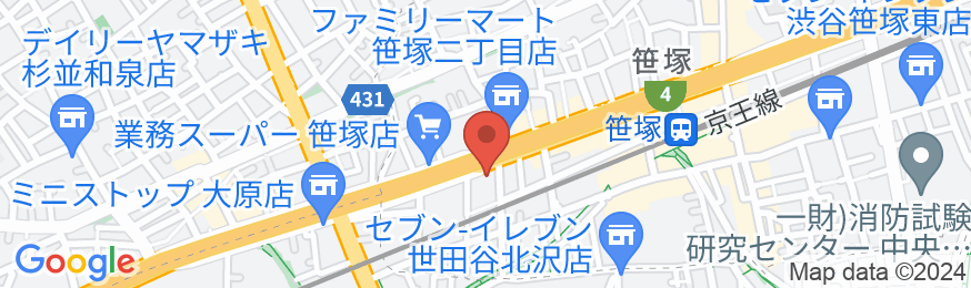 ホテル ブーゲンビリア新宿(旧ホテル ラ・ガール・ドゥ・ラ ヴィー新宿)の地図