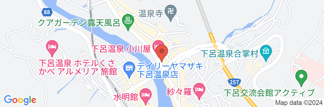 下呂温泉 小川屋の地図