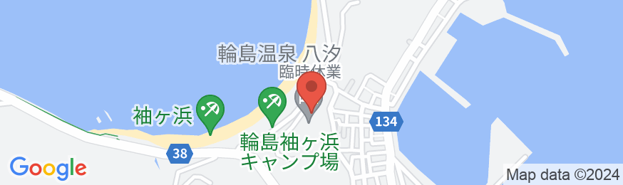 輪島温泉 八汐の地図