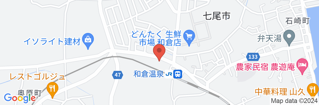 ビジネスホテル和倉の地図