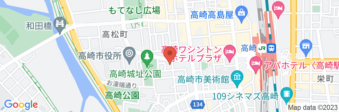 Tabist ビジネスホテルたきざわ 高崎駅西口の地図