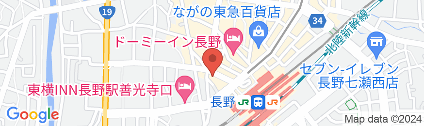 相鉄フレッサイン長野駅善光寺口の地図