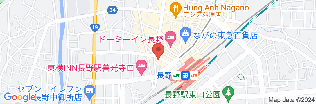 相鉄フレッサイン長野駅善光寺口の地図
