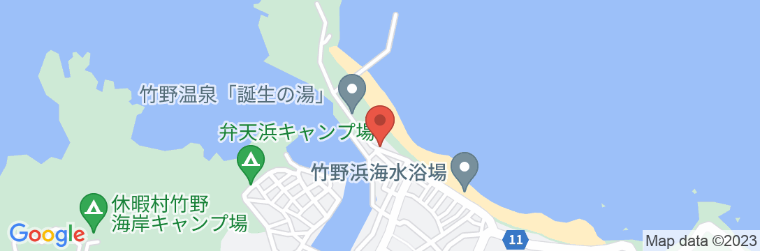 民宿旅館 ビーチの地図
