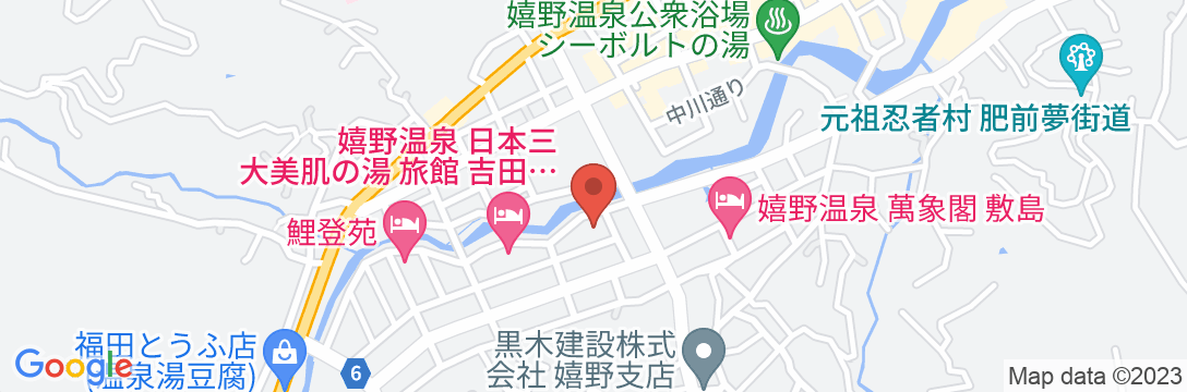 嬉野温泉 ホテル華翠苑の地図