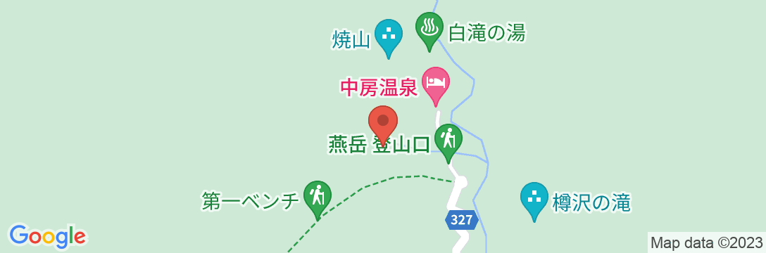 中房温泉 (源泉湯宿を守る会)の地図