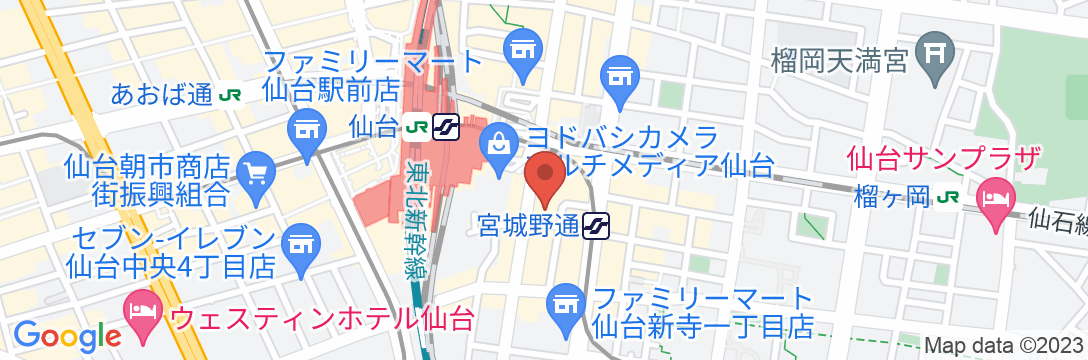 ダイワロイネットホテル仙台の地図