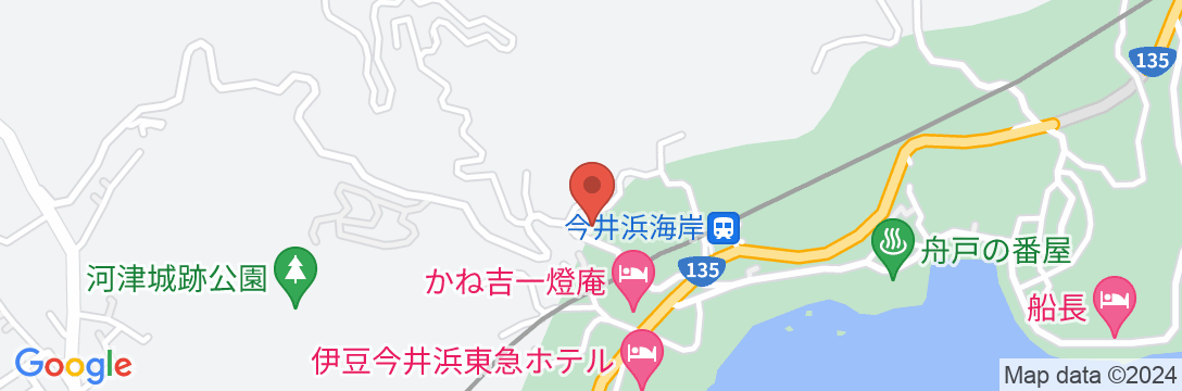 今井浜温泉旅館 心のどかの地図