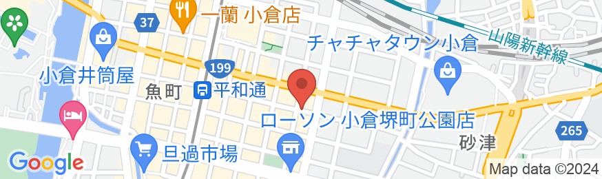 Tabist ホテルテトラ 北九州の地図