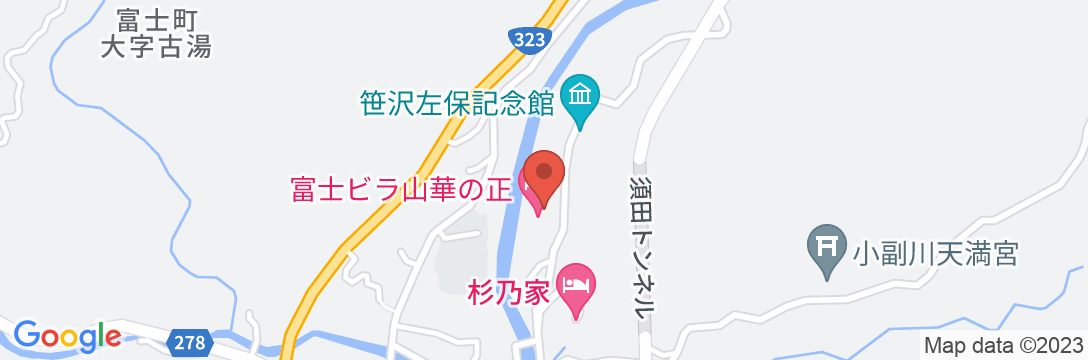 富士ビラ山華の正の地図