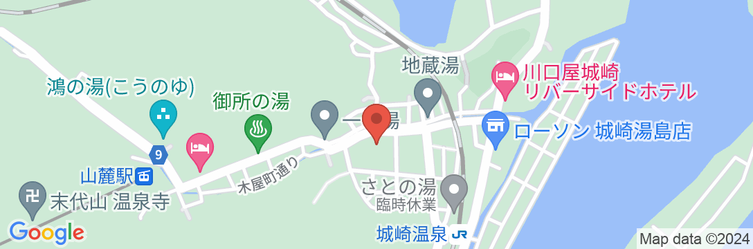 城崎温泉 川口屋本館の地図