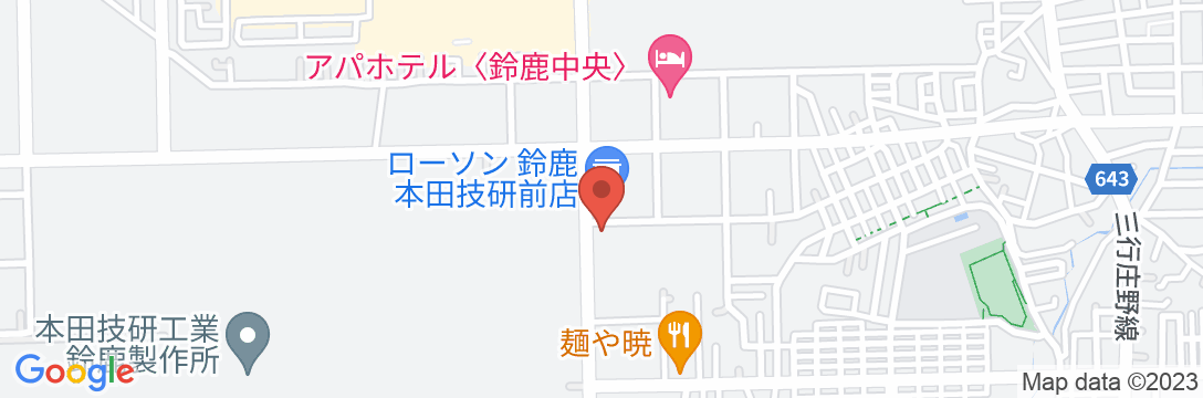 ビジネスホテル サンキュー鈴鹿店の地図