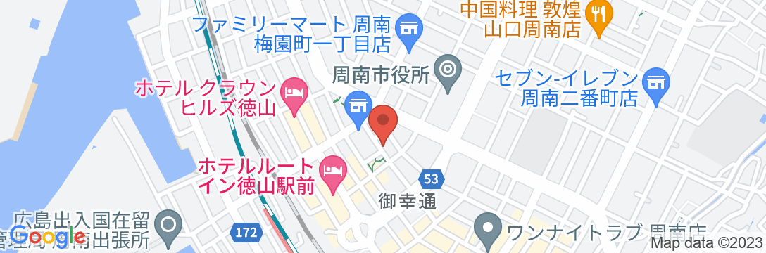 ビジネスホテル五十鈴<山口県>の地図