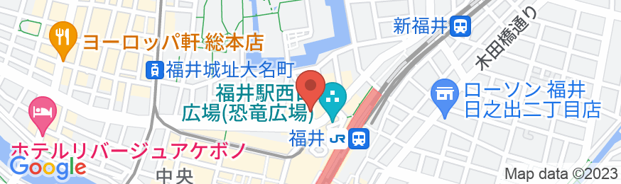 福井プラザホテルの地図