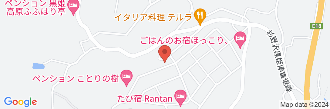 黒姫高原ホテルの地図