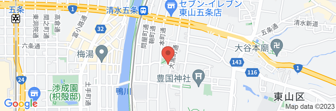 京の宿 お地蔵屋の地図