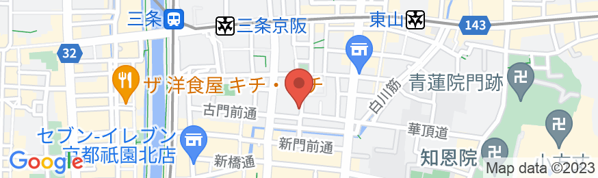 京の宿 祇園青雲庵の地図