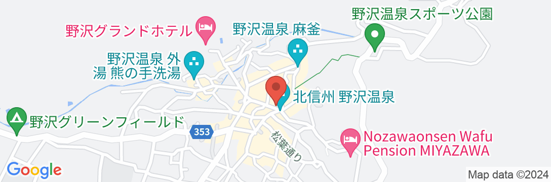 野沢温泉 湯宿 寿命延(じょんのび)の地図