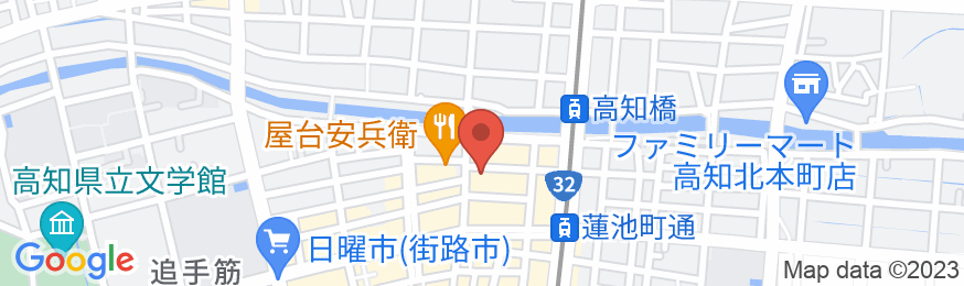 高知パレスホテルの地図