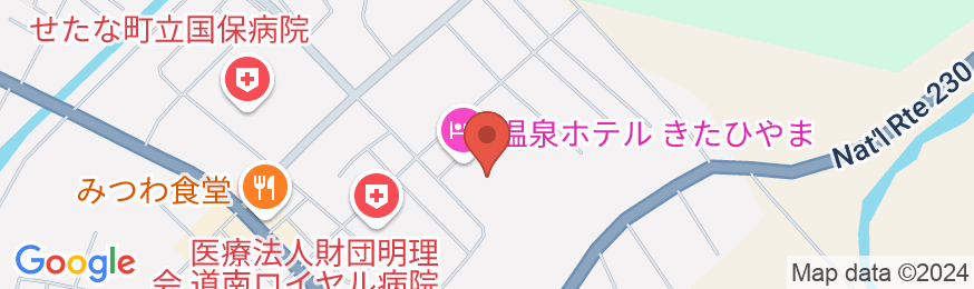 温泉ホテル きたひやまの地図