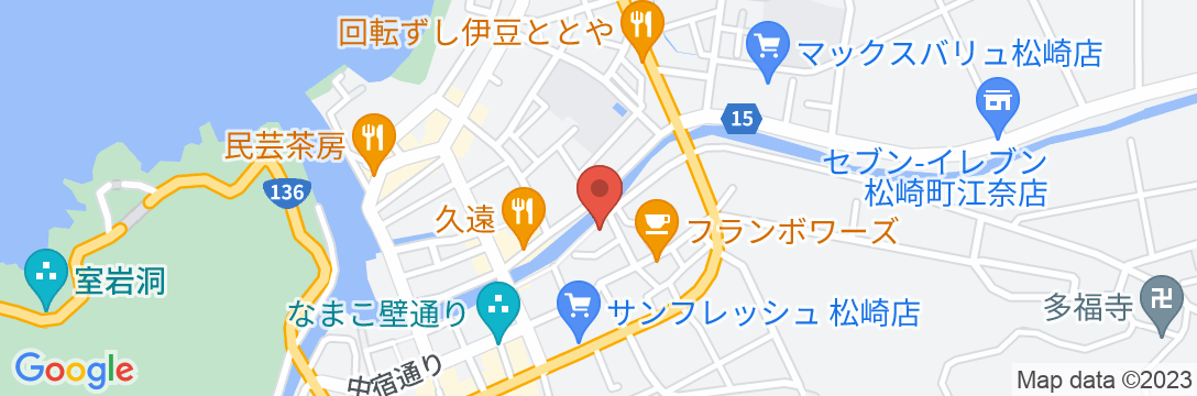 松崎温泉 御宿しんしまの地図