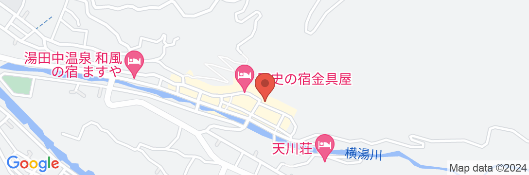 渋温泉 月見の湯 山一屋の地図