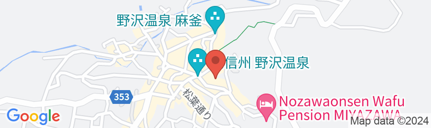 野沢温泉 旅館 さかやの地図