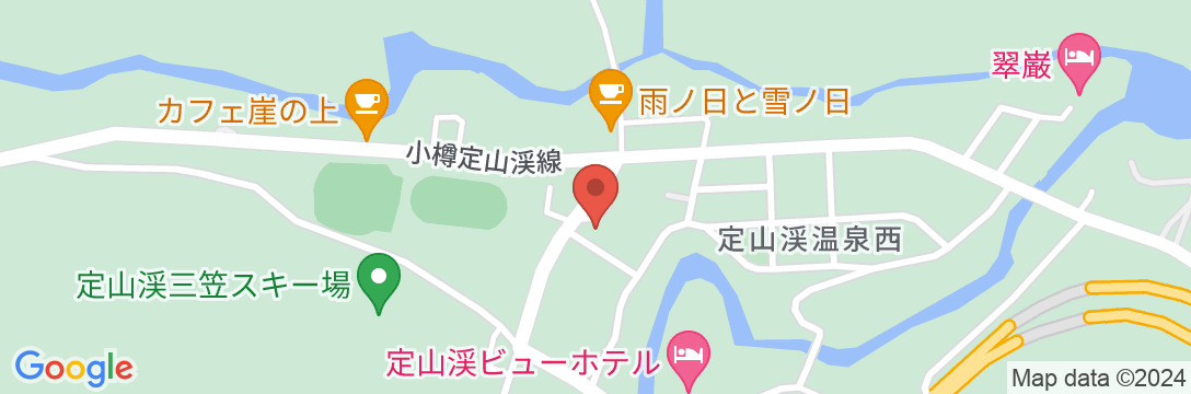 翠山亭倶楽部定山渓の地図