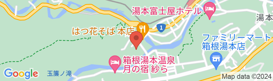箱根湯本温泉 吉池旅館の地図