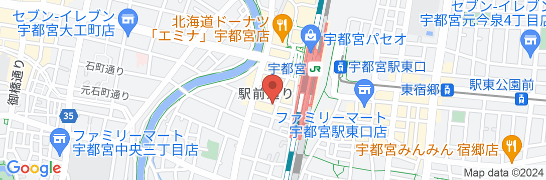 リッチモンドホテル宇都宮駅前アネックスの地図