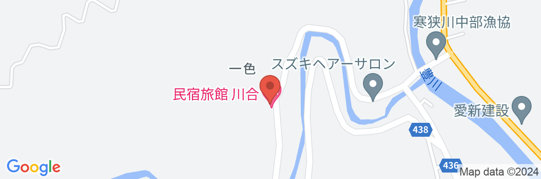 民宿旅館 川合の地図
