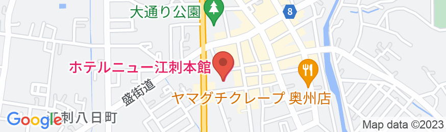 ホテルニュー江刺 本館の地図
