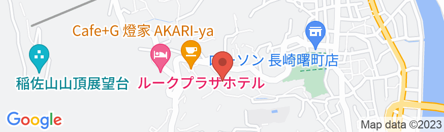 稲佐山温泉 ホテルアマンディ 〜長崎の日本三大夜景を一望〜の地図