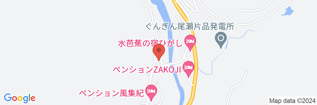 尾瀬東明荘 ログハウスコテージの地図