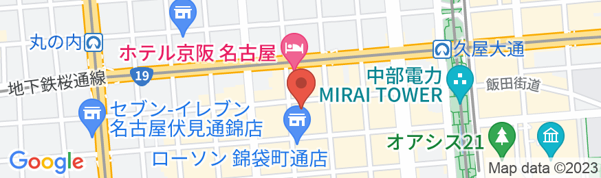 東横INN名古屋錦の地図