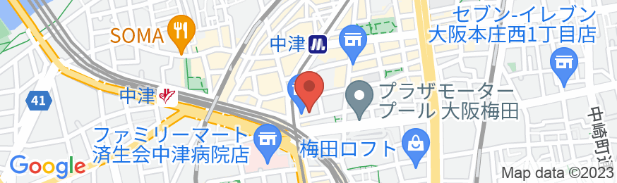 東横INN梅田中津1の地図