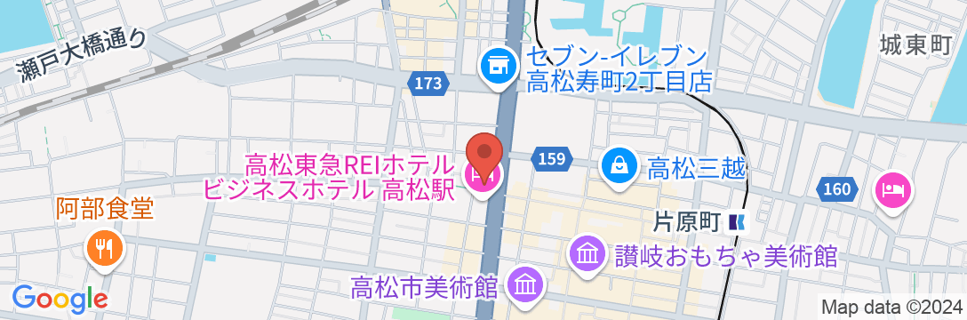 東横INN高松兵庫町の地図