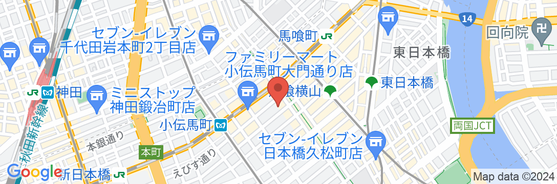 東横INN日本橋馬喰町の地図