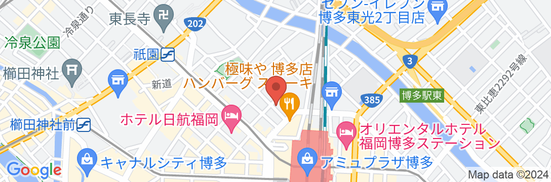 東横INN博多駅バスターミナル前の地図