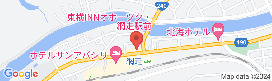 東横INNオホーツク・網走駅前の地図