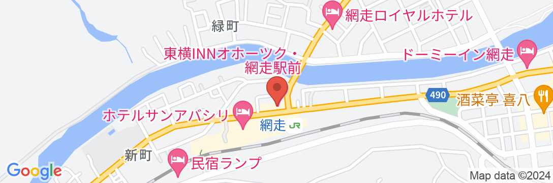 東横INNオホーツク・網走駅前の地図