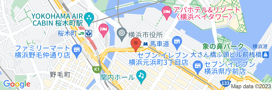 東横INN横浜桜木町の地図